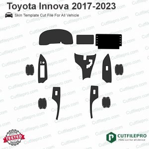 Toyota Inova 2017-2023 Car Interior PPF or Wrap Template Vector