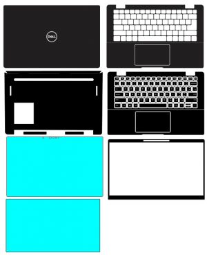 Dell Latitude 7420, 7430 (P135G) Cut File Skin Template Vector
