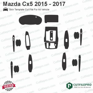 Mazda Cx5 2015 - 2017 Car Interior PPF or Wrap Template Vector
