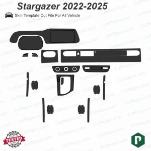 Hyundai Stargazer 2022 - 2025 Car Interior PPF or Wrap Template Vector
