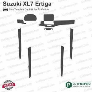 Ertiga XL7 Car Interior PPF or Wrap Template Vector