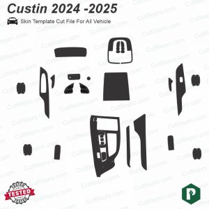 Hyundai Custin 2024 - 2025 Car Interior PPF or Wrap Template Vector