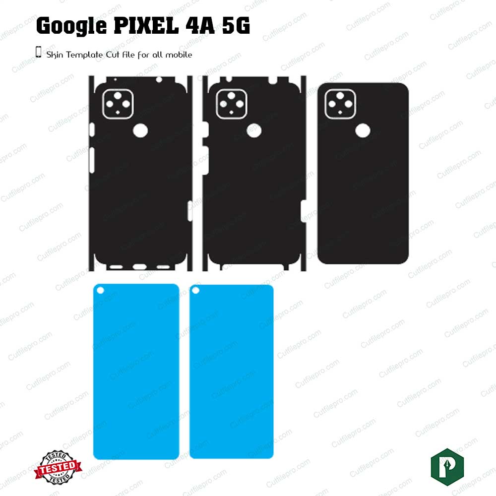 Google Pixel 4a 5g Cut File Template Vector