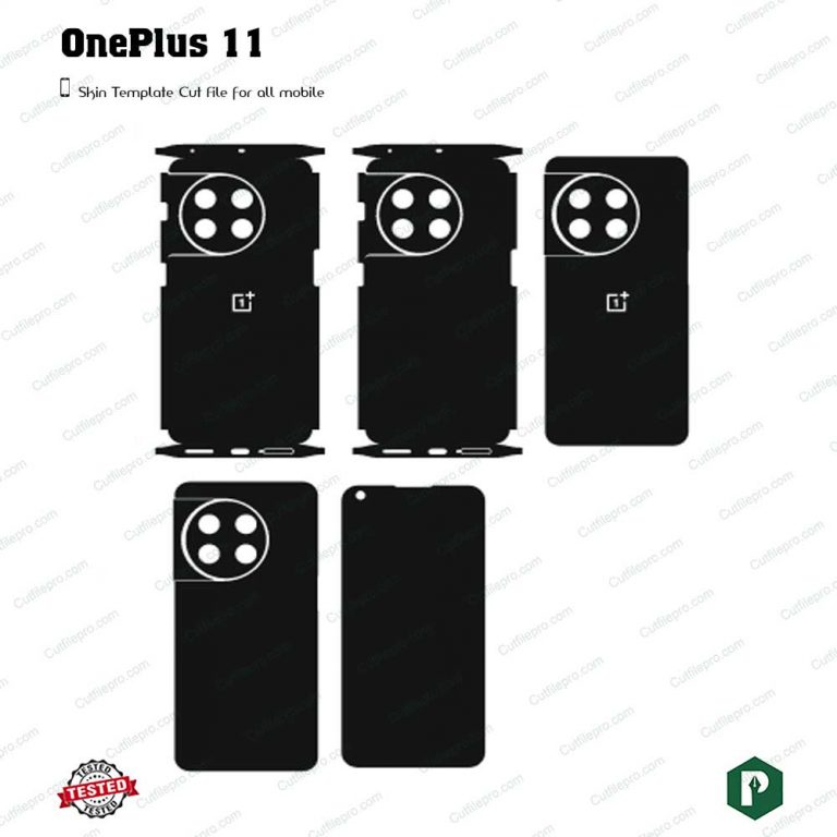 OnePlus 11 Cut File Template Vector