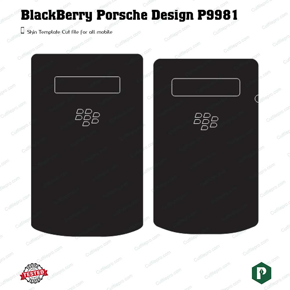 BlackBerry Porsche Design P_9981 Cut File Template Vector