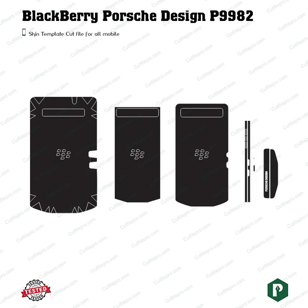 BlackBerry Porsche Design P_9982 Cut File Template Vector